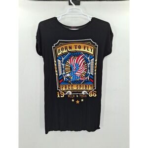 Born To Fly Womens Black Gown Size SM/MED